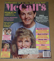 Paul McCartney McCall&#39;s Magazine Vintage 1984 - $24.99