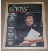 Paul McCartney Show Newspaper Supplement Vintage 1992 Liverpool Oratorio - $24.99