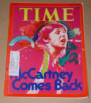 Paul McCartney Time Magazine Vintage 1976 Peter Max Artwork - £31.31 GBP