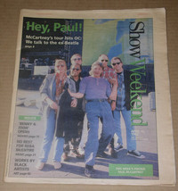 Paul McCartney Show Newspaper Supplement Vintage 1993 - $29.99