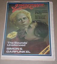 Simon &amp; Garfunkel Phonograph Record Magazine Vintage 1975 - £31.46 GBP