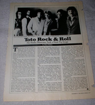 Toto Circus Magazine Bio Clipping Vintage 1978 - €13,11 EUR
