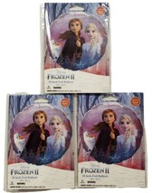 Frozen II 18" Foil Balloon Double Sided New! Lot of 3 - £11.03 GBP