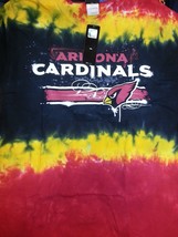 Arizona Cardinals  &#39;Horizontal Stencil&#39;  Tie Dye  T Shirt New Nfl - £19.43 GBP+