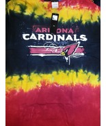 ARIZONA CARDINALS  &#39;HORIZONTAL STENCIL&#39;  Tie Dye  T-Shirt NEW NFL - £19.43 GBP+