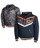 CHICAGO BEARS FULL ZIP  Reversible BLACK OPS HOODIE Jacket GILL CAMO - £109.97 GBP