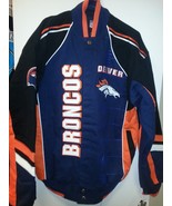 DENVER BRONCOS  Franchise TWILL JACKET NEW M,2X,3X--NEW WITH TAGS - £104.95 GBP+