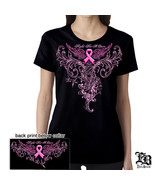 ELITE BREED- PINK FOIL FIGHT BREAST CANCER T-SHIRT  - £20.39 GBP+