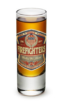 FIREFIGHTER TRIBUTE - &quot;HONOR, SERVICE, SACRIFICE&quot;- NEW-  2 OZ. SHOT GLASS   - $9.89+