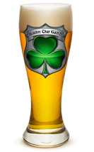 Irish Heritage Policeman&#39;s  Brotherhood With Clover   Large  Pilsner Beer Glass - £18.11 GBP+