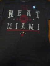 Miami Heat The Heat Of Miami Charcoal  T Shirt Adidas - £16.11 GBP