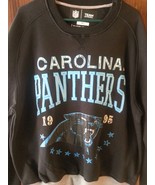 NEW CAROLINA  PANTHERS Crew Neck Crewneck &#39;BIG TIME&#39; sweatshirt BLUE Aut... - $89.12 CAD