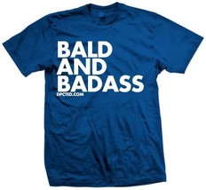 New Bald And Badass Short Sleeve Shirt Licensed Dpcted Shirt - £15.81 GBP+