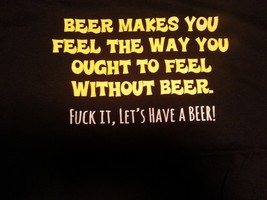 New Let&#39;s Have A Beer T Shirt Funny College Humor - £11.83 GBP+