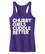 New CHUBBY GIRLS CUDDLE BETTER  Razorback TANK TOP LICENSED DPCTED SHIRT - $452.96 MXN+