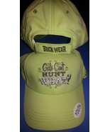 New GIRLS CAN&#39;T HUNT WHAT Youth Hat Cap Lime Green - £7.98 GBP