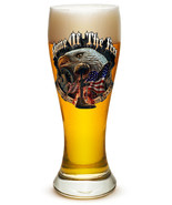  New HOME OF THE FREE BECAUSE OF THE BRAVE PILSNER BEER GLASS - £17.86 GBP+