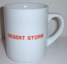 ceramic coffee mug: Operation Desert Storm, American flag  - $15.00
