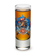 RESCUE DOG- &quot;FIRST IN, LAST OUT&quot;- NEW-  2 OZ. SHOT GLASS   - £7.77 GBP+