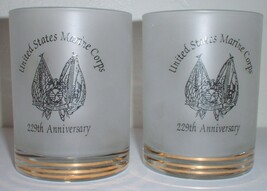 glass drinking glass: USMC 229th Anniversary, MSG Detachment, Cairo Egyp... - $285.11 MXN