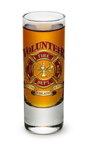 VOLUNTEER FIREFIGHTER-  TRADITION, DEDICATION, SACRIFICE  2 OZ. SHOT GLA... - £7.87 GBP+