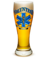 VOLUNTEER- EMS-   LARGE  PILSNER BEER GLASS - £17.86 GBP+