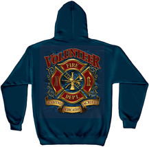 New VOLUNTEER FIREFIGHTER  HOODIE  SWEATSHIRT  TRADITION DEDICATION SACR... - $39.59+