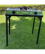 Stainless Double Propane LP Burner Stove Cooker W/Cast Iron Stand &amp; Regu... - $1,592.64 MXN