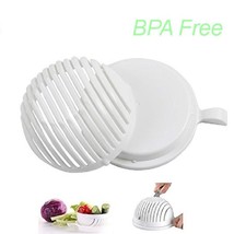 60 Second Salad Cutter Bowl, Vegetable Chopper, Chop Fresh Vegetables and Fruits - £7.95 GBP