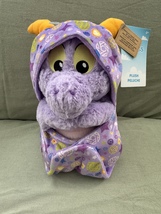 Walt Disney World Epcot Figment in a Hoodie Pouch Blanket Plush Doll NEW