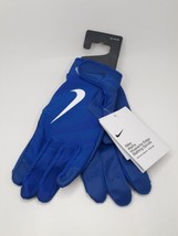 Nike Batting Gloves Adult XXLarge BLUE Alpha Huarache Edge  Baseball (See Notes) - $24.74