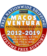 Patched Bootable USB MacOS VENTURA 13.6.7 for Unsupported i-Mac Macbook ... - £15.13 GBP