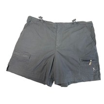 Danskin Now Womens Size Large Gray Elastic Adjustable Waist Shorts Cargo - $9.89