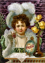 Drink Coca Cola 5 Cents Coke Vintage Advertising Poster Print On Paper 13x18 - £31.27 GBP