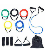11 PCS 42&quot; Long Resistance Exercise Band Set Fitness Strap for Home Yoga... - €9,43 EUR