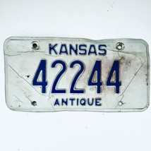  United States Kansas Base Antique License Plate 42244 - £17.33 GBP