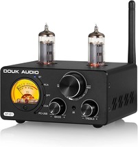 Douk Audio St-01 200W Bluetooth Amplifier, 2 Channel Vacuum Tube Power Amp For - £112.47 GBP