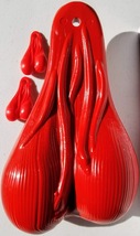 Red Combo of one 8&quot; Truck Nuts and two 2&quot; Key size Truck Nutz - $19.95