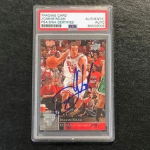 2009-10 Upper Deck #25 Joakim Noah Signed Card AUTO PSA Slabbed Bulls - £63.92 GBP