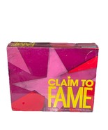 Vintage Claim To Fame Board Game 1990 Parker Brothers New Sealed Party Fun Adult