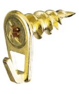 Hillman 122400 Large Self-Drilling Brass Wall Driller Picture Hangers 50lbs - €18,64 EUR