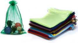 25 Pcs 8X12 Inches Drawstring Organza Bags Wedding Party Favor Gift Cand... - €11,90 EUR