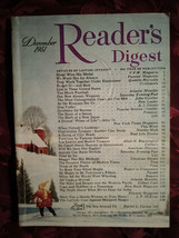 Readers Digest December 1951 John Gunther A J Cronin Paintings Quentin Reynolds - £5.50 GBP