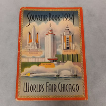 1934 World&#39;s Fair Chicago Souvenier Book - Cover Separation - £5.63 GBP