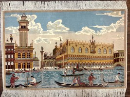 Per&#39;sian Pictorial Rug 2x3 Boat &amp; River Fine 50 Raj 330 KPSI Handmade - £1,346.21 GBP