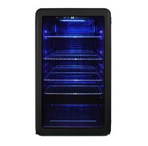 Magic Chef 3.4 cu. ft. Retro Beverage Cooler in Black 26 Bottles or 120 ... - £180.81 GBP