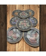 Sasaki Fruit Mosaic Luncheon Dessert Plates By Stephen Dweck 9 &quot; Set of ... - $155.02 CAD