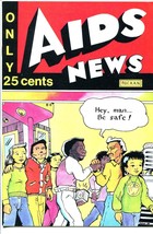 Aids News #1 1988-P.O.C.A.A.N.-rare-African-American comic-VF/NM - £207.12 GBP