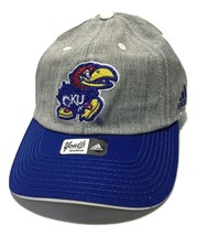 NCAA Kansas Jayhawks Youth Boys Chainstitch Heather Twill Slouch Hat  Grey - £8.70 GBP