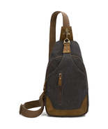 FR Fashion Co. 15&quot; Vintage Canvas Crossbody Sling Bag - £49.55 GBP